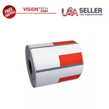 Zebra 2 5/8 x 1 1/8 POLYPRO 4000D Orange Price tag, 500Label/Roll, 24Roll/Box
