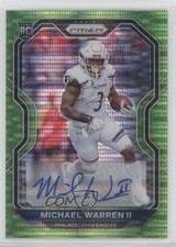 2020 Panini Prizm Rookie Neon Green Pulsar Michael Warren II #345 Auto 1u6