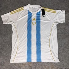 Argentina Soccer Shirt Mens XL Adidas Lionel Messi Futbol Jersey World Cup FIFA