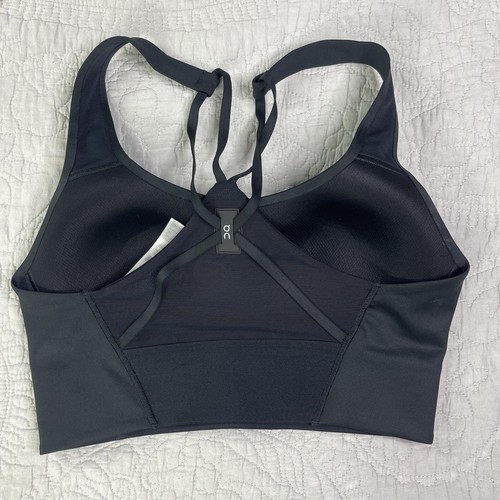 Reggiseno On Cloud Run On Clouds donna attivo linea lunga taglia small nero - Foto 3 di 11