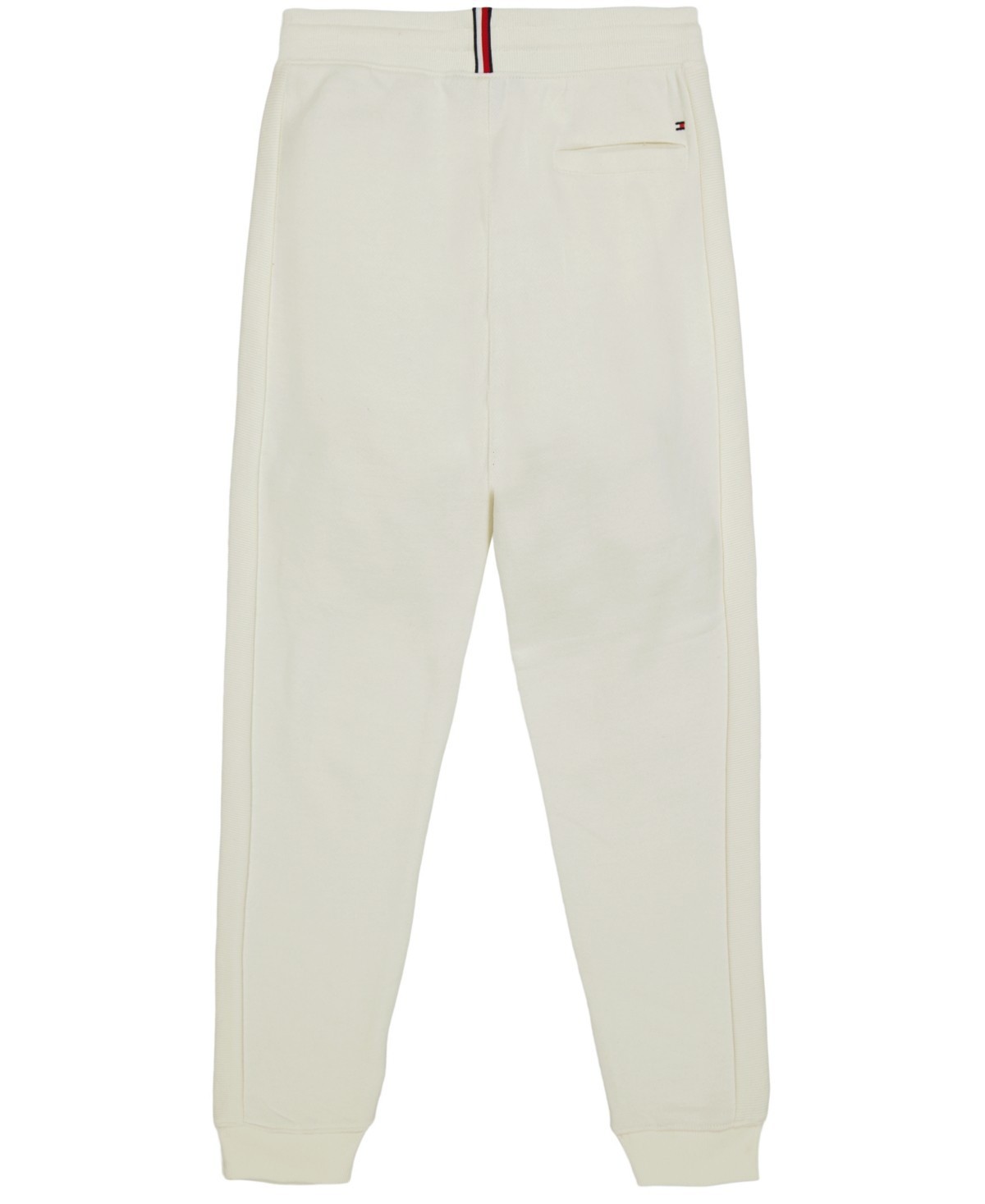 Tommy Hilfiger Big Boys Essential Soft Fleece Joggers in White Size S image 3