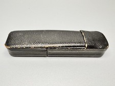 Bereitschaftstasche Leder Etui Kameratasche Schwarz für Minox C #29