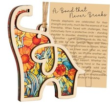 Friendship Elephant Ornament with Story Card, Sisterhood Gifts for Women