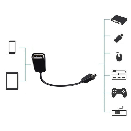 USB B Male to USB 2.0 A Female OTG Adapter Converter Cable For Android SAMSUNG - 第 10/12 張圖片
