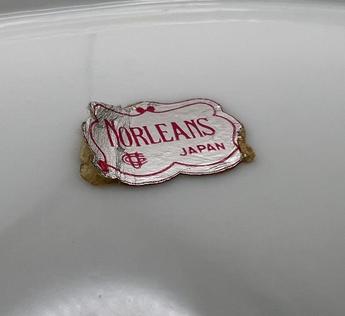 Norleans Japan Lusterware Small Oval Tray Trinket Dish Floral 8 inches Long - Foto 11 di 11
