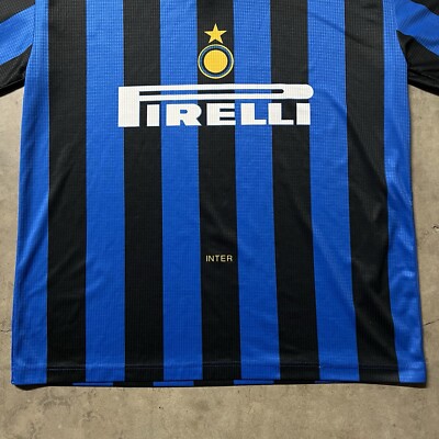 Vintage 90's Inter Milan Javier Zanetti T-Shuttle Soccer