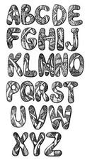 Personalized Address Labels Abstract Black Monograms MO 1 