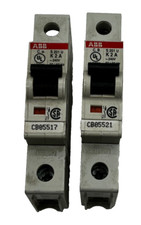 LOT OF 2 ABB S 201 U K 2 A CIRCUIT BREAKER 1POLE UNIT 240V 50/60HZ S201UK2A