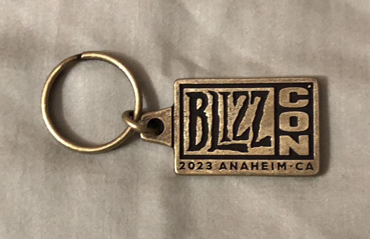 BlizzCon 2023 Logo Metal Keychain *RARE LIMITED EDITION* Blizzard