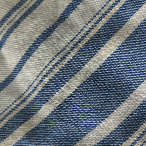 Nueva con etiquetas Camiseta sin mangas recortada con botones traseros Joie Baja en azul y blanco a rayas diagonales GRANDE - Imagen 10 de 12