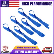 6 Pack Heavy Duty Tiedown Loops 4,500 Lbs Soft Loop Motorcycle Tie Down Straps