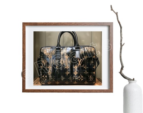 Oliver Gal Louis Vuitton LV Monogram Canvas Fashion Wall Art 16