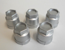 82-92-02 Firebird Ta Camaro Rs Z28 Silver Lug Nut Cover Cap Screw On Plastic 5 82-92-02 Firebird Ta Camaro Rs Z28 Silver Lug Nut Cover Cap Screw On Plastic 5