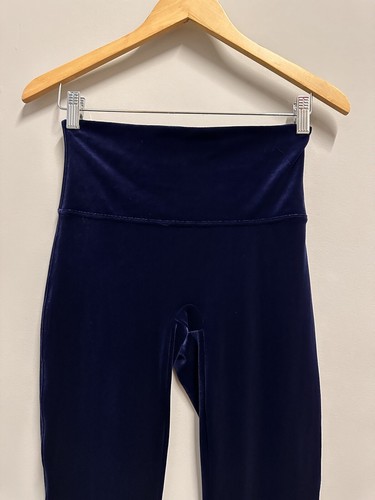 Spanx Leggings Womens Size L Royal Blue High Rise Shaping Compression - Picture 3 of 7