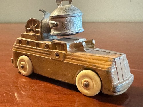 Vintage Barclay BV57 Searchlight Truck White Rubber Tires 1940 4-1/16" VG-NM! - Picture 6 of 9