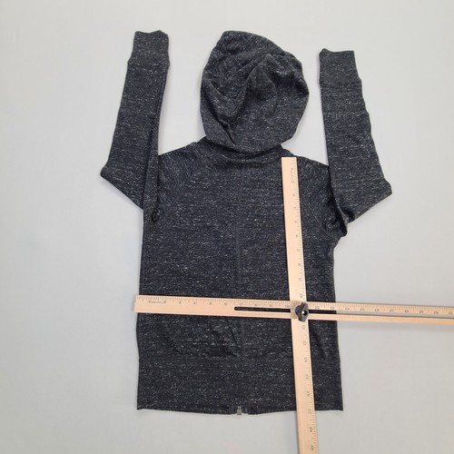 Nike Sweater Girls Extra Small Gray Hoodie Full Zip Comfort Outdoors Kids - Picture 3 of 9