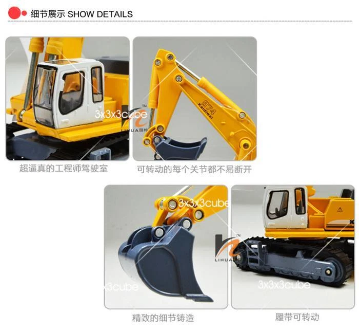Equipo de construcción excavadora sobre orugas 1:87 aleación metal diecast modelo camión Foto 4 de 4