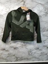 UNDER ARMOUR COLD GEAR HOODIE SWEATSHIRT Boys XS Green 40  X