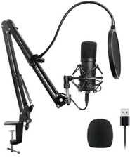 Studio Condenser Microphone Mic Included Adjustable Suspension Scissor Arm Stand