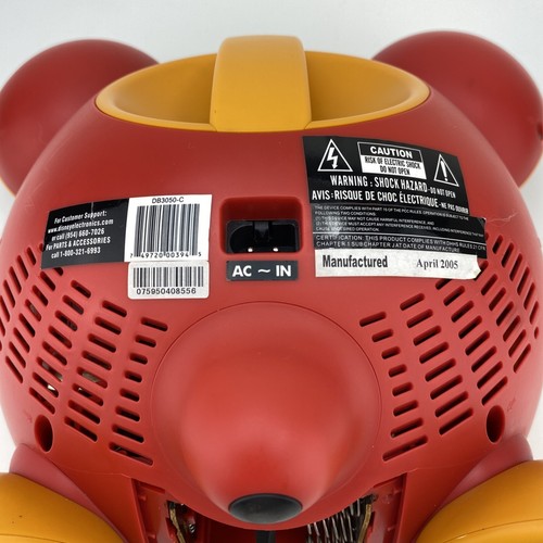 Disney Mickey Mouse Red & Yellow Digital AM/FM Radio CD Player Boombox DB3050-C - 第 9/12 張圖片