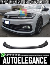 VW POLO AW1 R 2017+ FRONTSTOSSSTANGE SPOILER SCHWARZ SPLITTER LIPPE