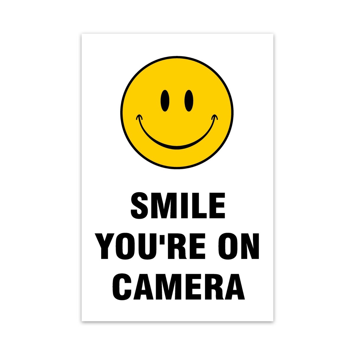 Smile Your On Camera Stickers Sticker Camera 6 Pack 'Smile You're On
