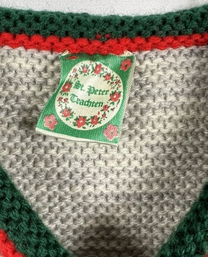 St. Peter Trachten Jacket Full Zip Christmas Embroidered size 6-8 kids/122cm - Picture 3 of 5