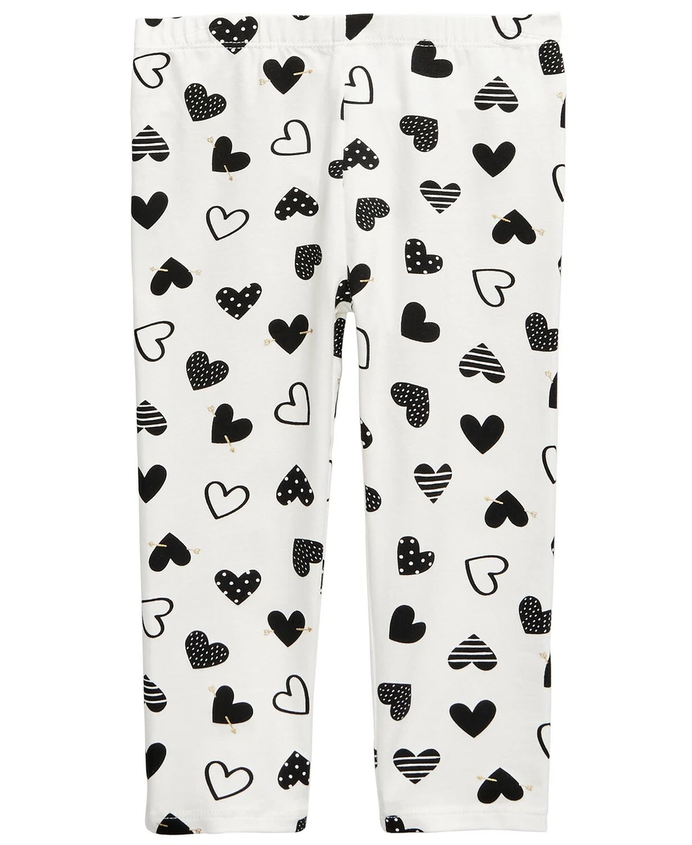 Girls clearance heart leggings