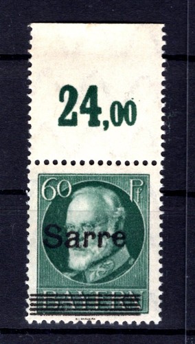 Saar 26a Gold Upper Margin MNH Unstamped (T1662