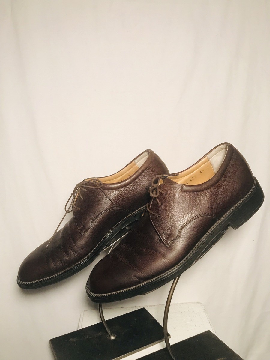 Ferragamo Mens Size 8 EE Leather Lug Sole Oxfords Shoes Brown - Insole Swap s-l400.jpg main image 3