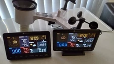 With 2 displays  ambient Weather WS-2902d WiFi  Solar Powered Wireless Station h