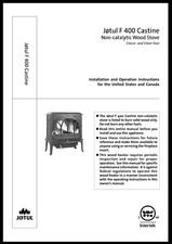 Jotul F400 Castine Non Catalytic Wood Stove Installation Operation Instructions 