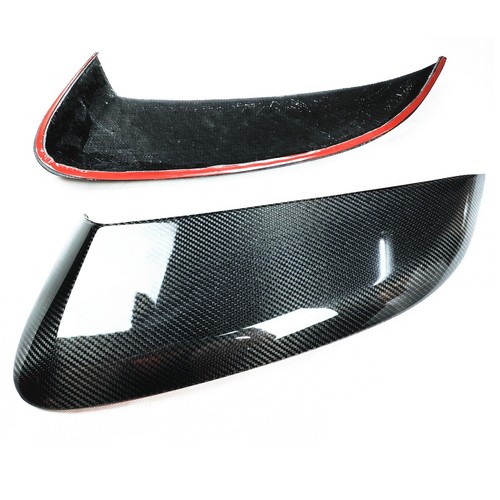 Guardabarros lateral de fibra de carbono real moldura de ventilación de aire para Porsche 718 Boxster Cayman 16-23 - Imagen 2 de 10