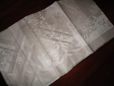 FL DAMASK ANTIQUE PINK FLORAL 7PC SET DINNER NAPKINS TABLECLOTH