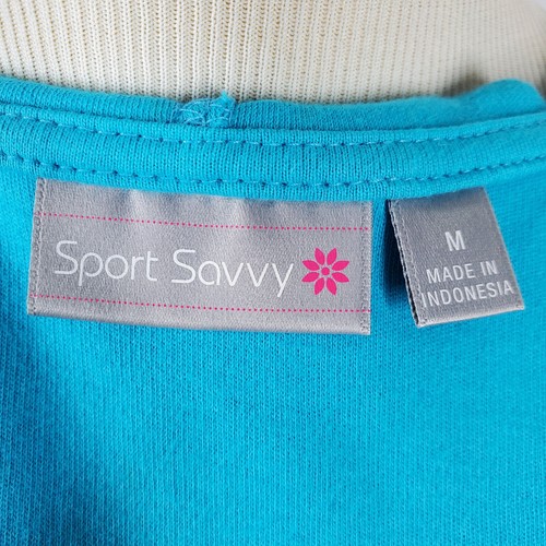 Sport Savvy Sleeveless Hoodie Women Teal Medium NWT - Picture 8 of 9