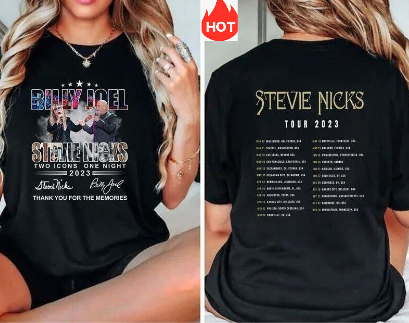 Billy Joel Stevie Nick Tour 2023 T-Shirt