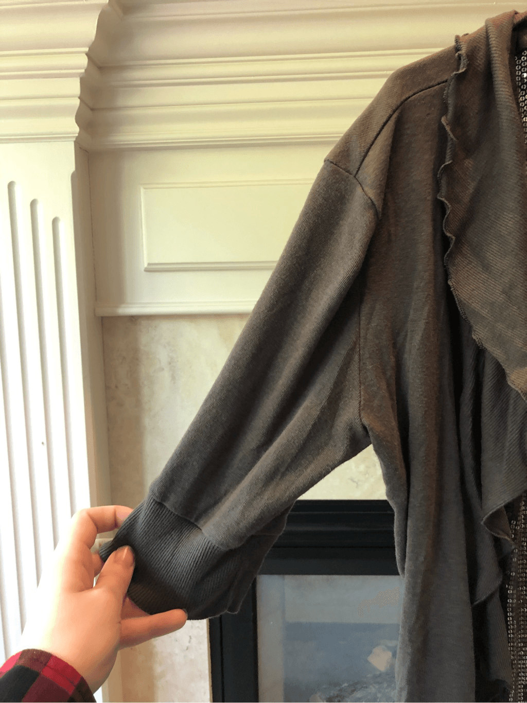 Express Sexy Basic Women’s Gray 2 Piece Sequin Tw… - image 3