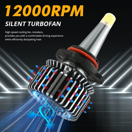 8-sides 9005 HB3 LED Headlight High Beam Bulbs Bright Kit White Lamps 2800000LM - Picture 8 of 12