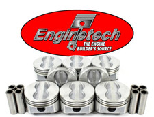 4.00 Bore Flat Top Pistons W Pins For Chevrolet Sbc 350 5.7 5.7l 101 Comp 4.00 Bore Flat Top Pistons W Pins For Chevrolet Sbc 350 5.7 5.7l 101 Comp