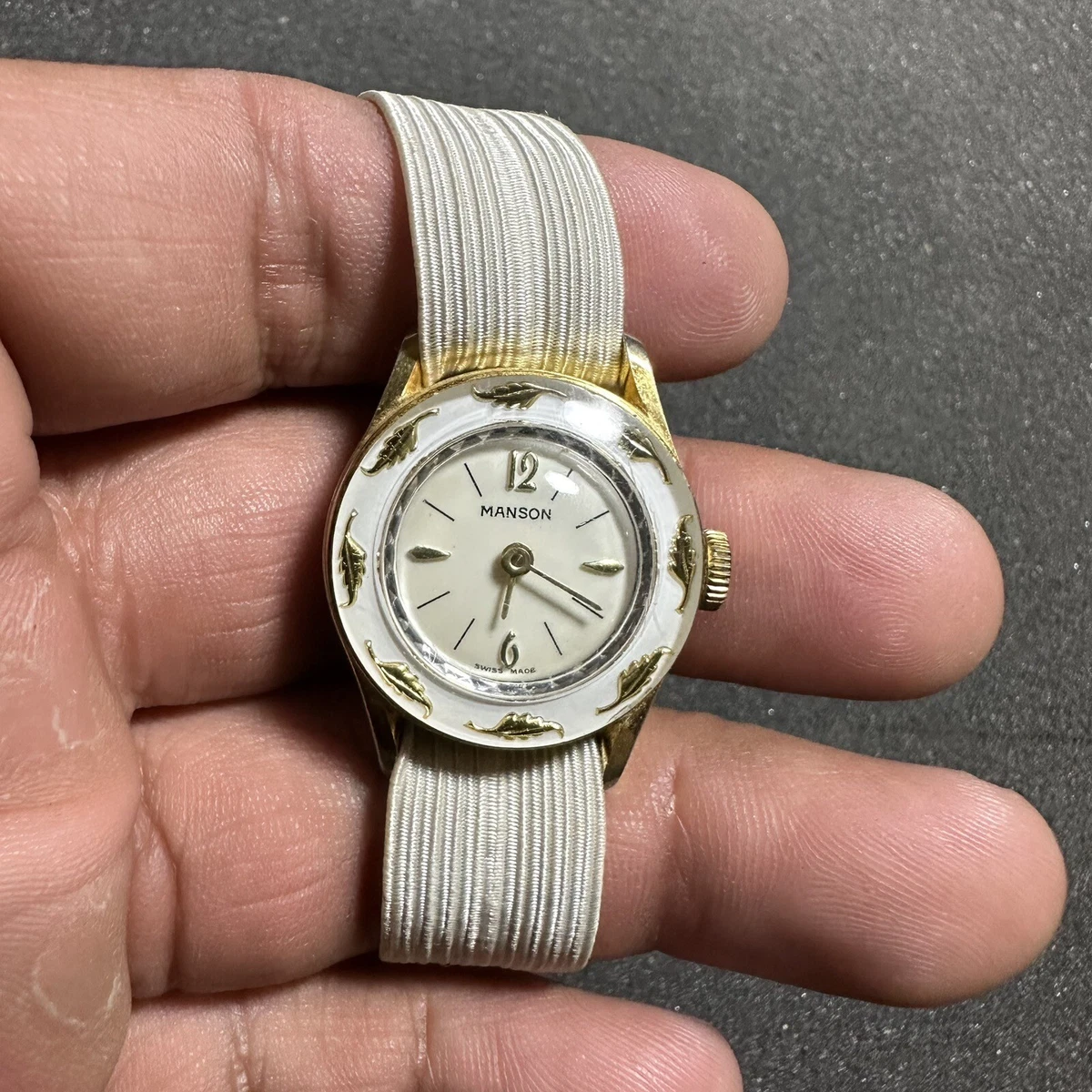 Vintage Manson Ladies Swiss Made Mechanical Wind Cocktail Watch