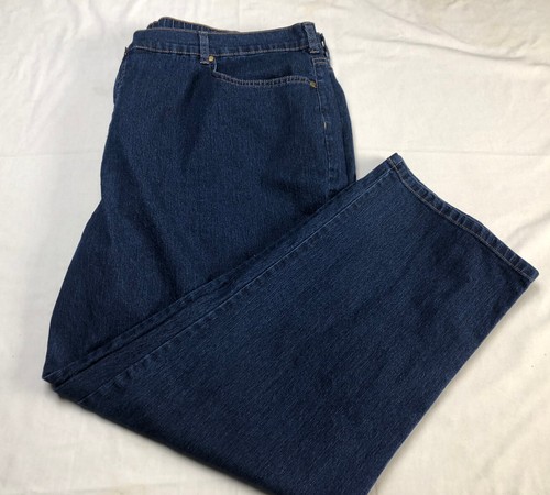 Blue Denim Capri Blue Jeans Stretch Elastic Waist American Sweetheart Size 26W