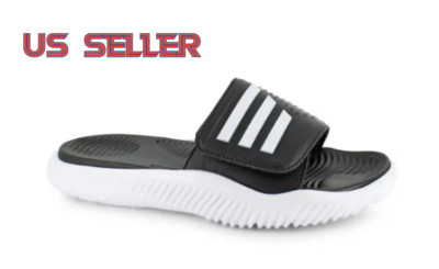adidas Alphabounce Slide 2.0 Core White/Black Unisex Slip-on Sandals Shoe GY9415