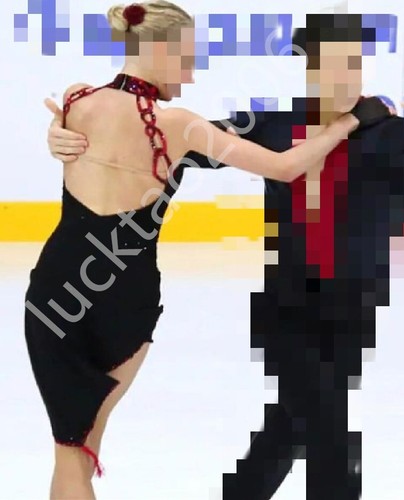 New style Figure Skating Ice Skating Dress Costume Sparkle Best-selling 88110 - Picture 4 of 10