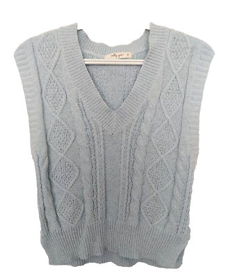 Mサイズ Molly Green Pullover V-Neck Sweater Vest Light Blue Size M/L