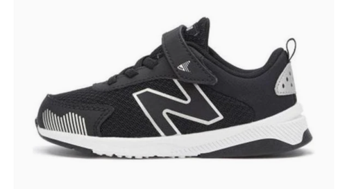 13W New Balance 545 Black White Bungee Strap Sneakers Shoe Boy Girl Children Kid
