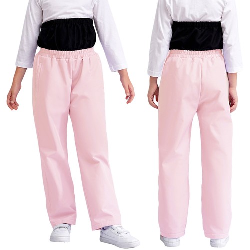 Kids Girls Hiking Snow Ski Pants Winter Warm Elastic Waist Pants with Pocket - Picture 15 of 56