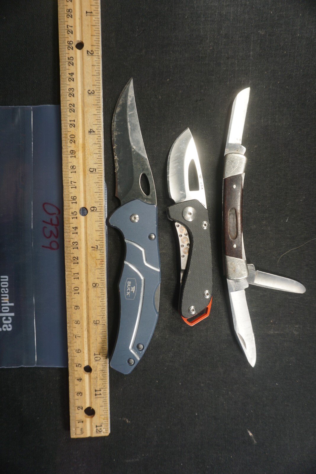 0739 Three Buck pocket knives eBay
