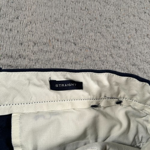 J Crew Chino Pants Men Size 34x28 Navy Blue Straight Preppy Everyday Golf - Picture 4 of 12