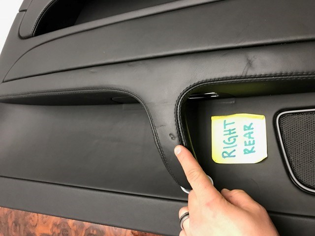 06 07 08 Bentley Flying Spur BLACK COMPLETE RIGHT REAR INNER DOOR PANEL 