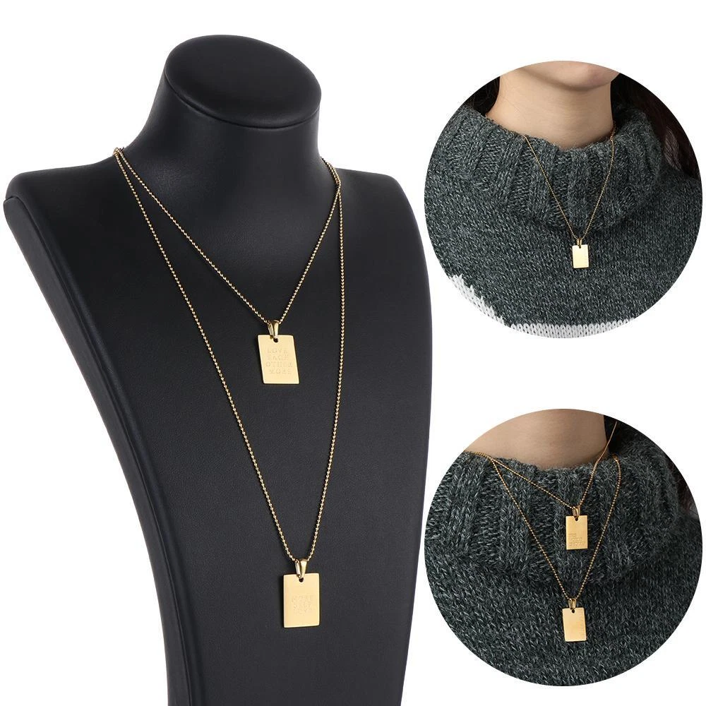 Engraved online letter necklace